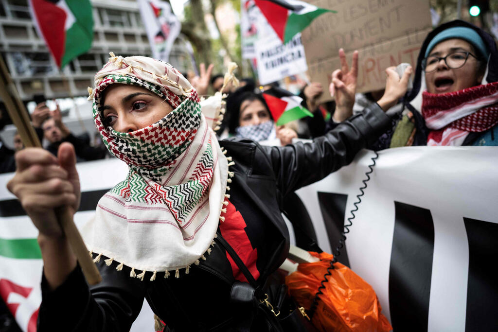 הפגנה פרו פלסטינית בטולוז, דרום צרפת