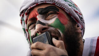 Protesters march in Washington against Biden support for Israel in the Gaza war 