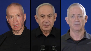 בני גנץ, בינימין נתניהו, יואב גלנט