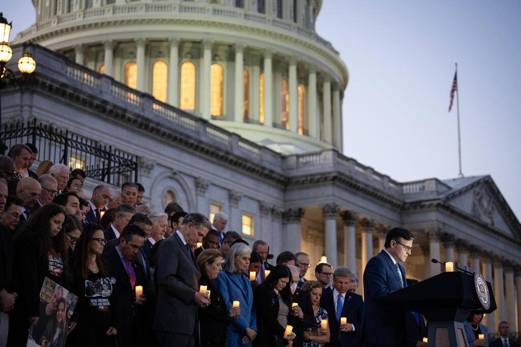 Bipartisan candlelight vigil with members of Congress to commemorate one month since the Hamas terrorist attacks in Israel 
