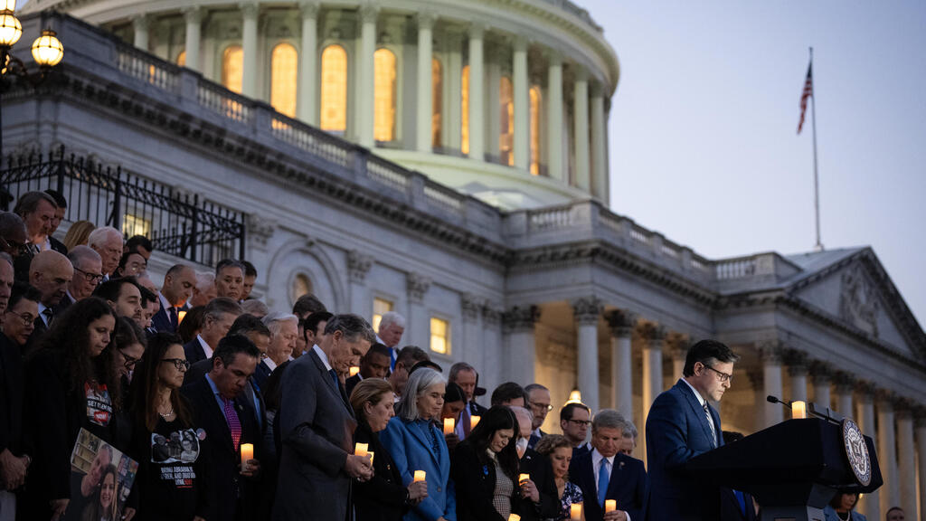 Bipartisan candlelight vigil with members of Congress to commemorate one month since the Hamas terrorist attacks in Israel 