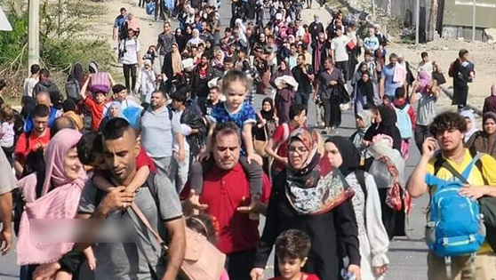 מפונים מהעיר עזה