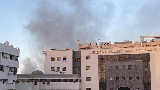 אזור בית החולים שיפא בעזה