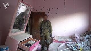 תיעוד:  לוחמי צה״ל איתרו אתר לייצור ואחסון אמצעי לחימה של ארגון הטרור חמאס בתוך בניין מגורים