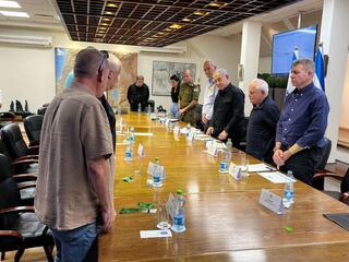 בנימין נתניהו ראש הממשלה פגישה עם ראשי רשויות העוטף