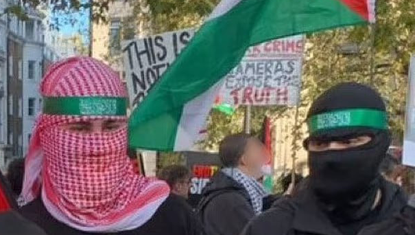 בריטניה תמונה ש פרסמה המשטרה של מבוקשת על הסתה מ הפגנה פרו פלסטינית ב לונדון