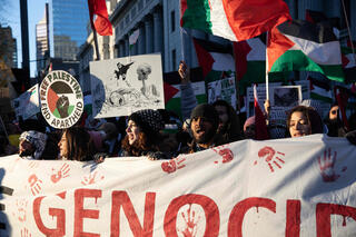 Pro Palestinian demonstration in Canada earlier this week 