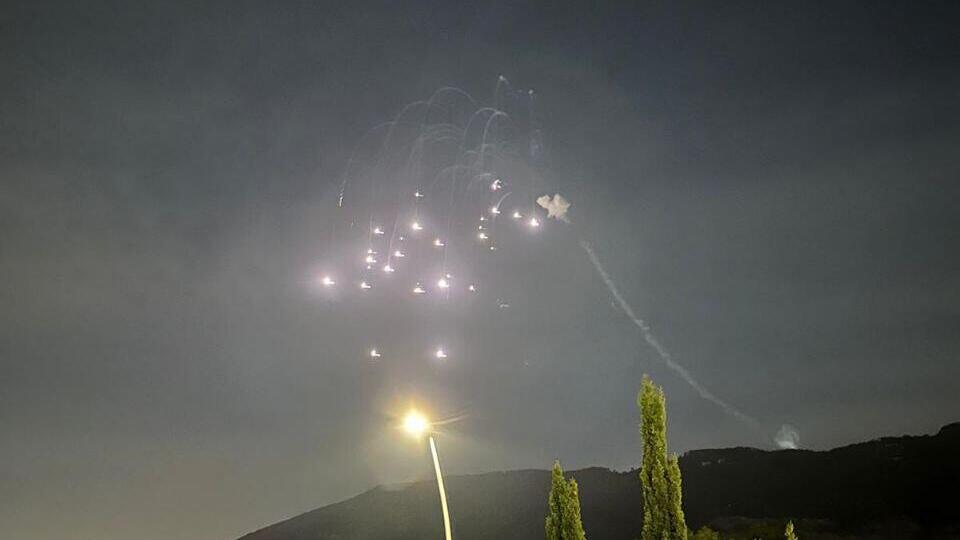 יירוט הטיל מלבנון שניסה להפיל כטב"מ של צה"ל, צולם באזור חיפה