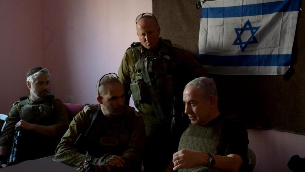 Нетаниягу в Газе (Фото: Ави Охаюн, ЛААМ) ראש הממשלה בנימין נתניהו סייר ברצועת עזה