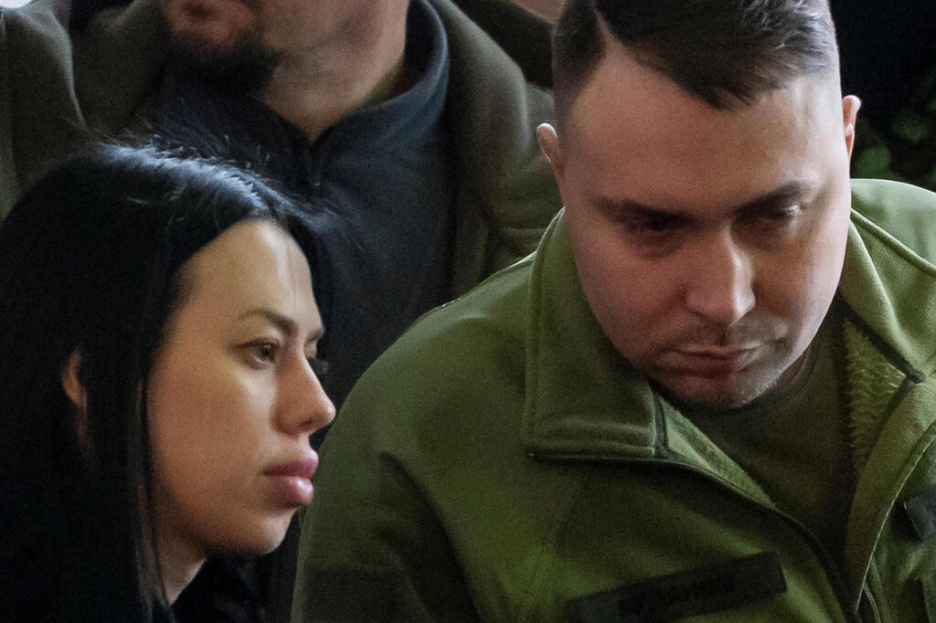 ראש המודיעין הצבאי של אוקראינה קירילו בודנוב עם אשתו ש סובלת מ הרעלה מלחמה עם רוסיה