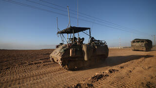 חיילים ליד גבול רצועת מעזה