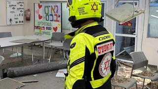 נפילת רקטה בכיתה בתל אביב