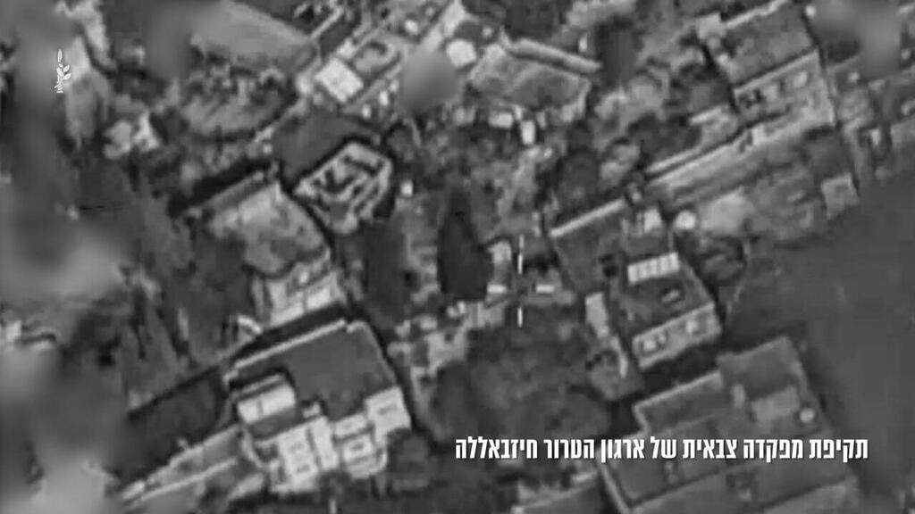תיעוד מהתקיפה של צה"ל מטרות של ארגון הטרור חיזבאללה בלבנון