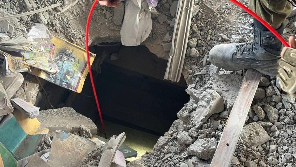 פיר מנהרה שנגלה בכיתה בבית ספר בשג'עייה