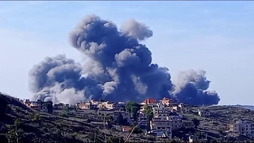 תיעוד של מאל-ג'דיד הלבנוני מהבית שהותקף בעיתרון בדרום לבנון