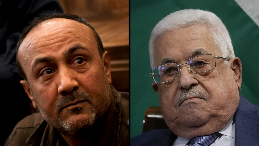 Marwan Barghouti and Mahmoud Abbas 