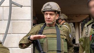 תיעוד מהערכת המצב המבצעית שקיים ראש אגף מודיעין אלוף אהרון חליוה בשכונת רימאל בעיר עזה