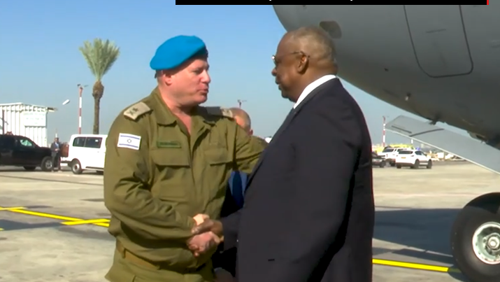 מזכיר ההגנה האמריקני לויד אוסטין נוחת בישראל