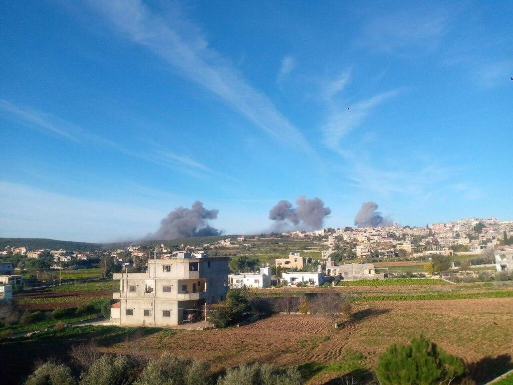 תקיפות אוויריות ישראליות באזור עיתא א-שעב