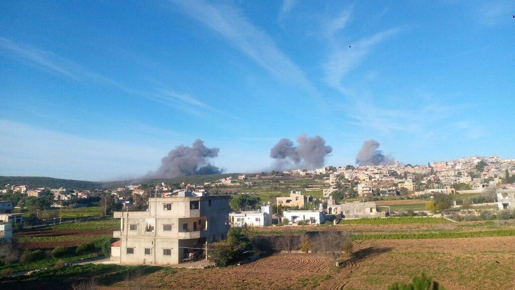 תקיפות אוויריות ישראליות באזור עיתא א-שעב