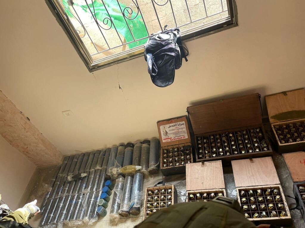Weapons located in the northern Gaza Strip 