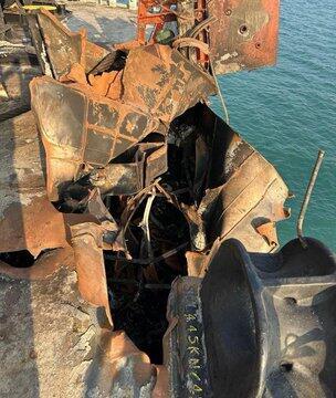 תמונות של הספינה שהותקפה על ידי כטבם האיראני
