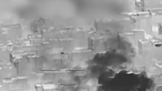 תיעוד כוחות חיל האוויר מסייעים לצוות הקרב של חטיבת הנח״ל בהיתקלות כשמזהים מחבלים עם טילי RPG במרחב דרג' תופאח