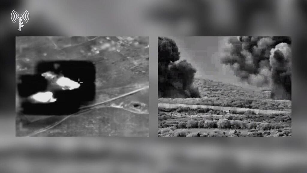 תיעוד ממטוסי הקרב של צה"ל:  חיל האוויר תוקף מטרות ותשתיות טרור בשטח לבנון