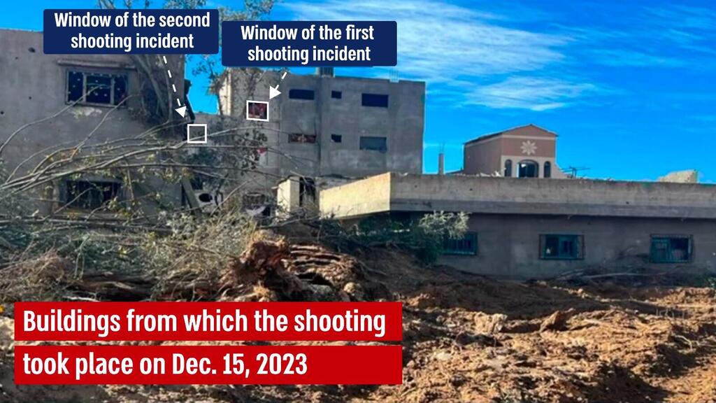 Buildings from which Israeli forces were fired upon 