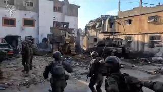 תיעוד:  צוות הקרב של חטיבה 188 פשט ועצר עשרות מחבלי חמאס בתוך בית ספר באל בורייג׳