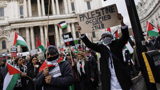 הפגנה פרו-פלסטינית בלונדון
