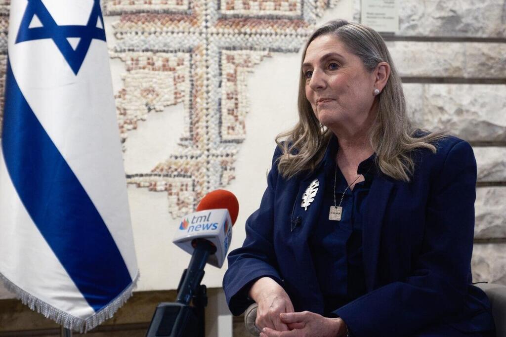 Israeli first lady Michal Herzog, at the President's Residence in Jerusalem, Jan. 2, 2024 