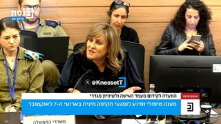ח"כ קטי שטרית בועדה לקידום מעמד האישה ולשיוויון מגדרי