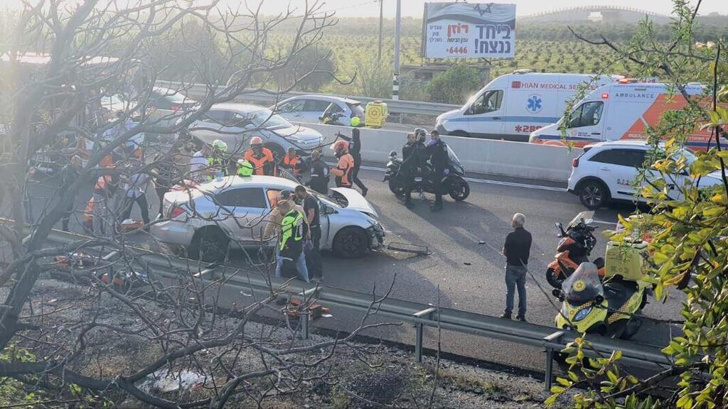 Место происшествия в Галилее זירת הירי בצומת רגבה