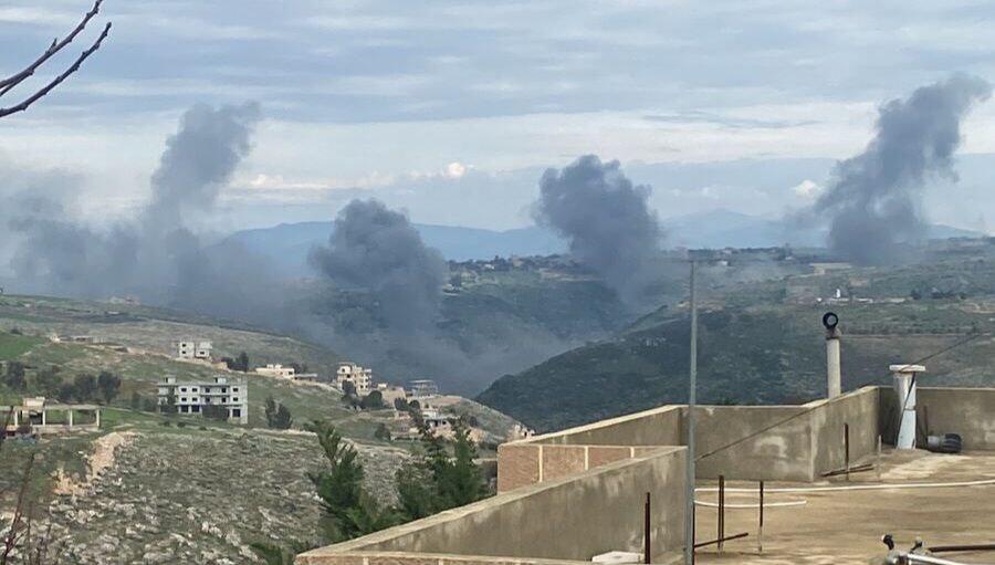 תיעוד לבנוני מתקיפות בדרום לבנון