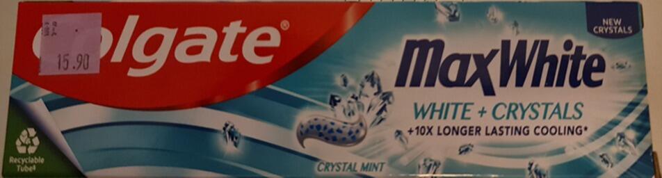 Зубная паста Colgate Max White, продающаяся без лицензии минздрава 
