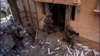 תיעוד מפעילות צוות הקרב של לוחמי גבעתי בחאן יונס