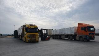 המשאיות הסעודיות והירדניות מעבירות סחורה לישראל