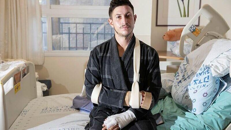 סגן רון נפצע מפגיעת נ"ט בנמ"ר וטופל במרכז הרפואי שערי צדק