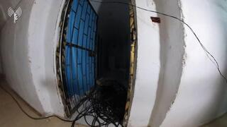 תיעוד של תוואי המנהרה בחאן יונס בה הוחזקו חטופים