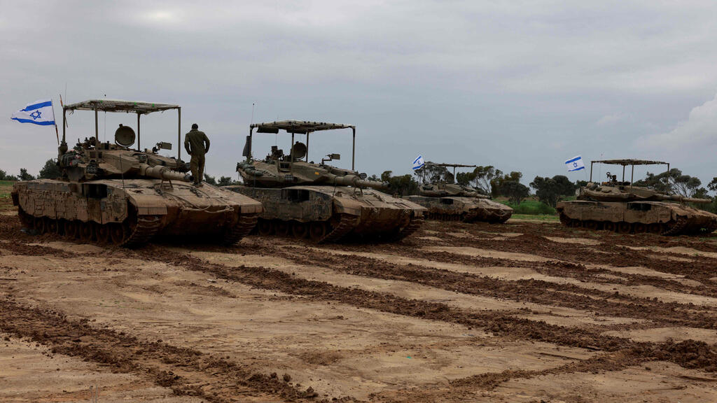 כוחות צה"ל בגבול רצועת עזה 