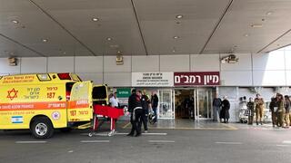 פינוי הפצועים מהפיגוע בחיפה לבית החולים רמב"ם