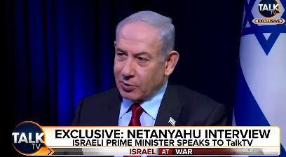 Prime Minister Benjamin Netanyahu on TalkTV 