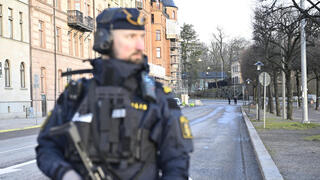 אבטחה ליד שגרירות ישראל בשטוקהולם שבדיה