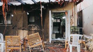 ההרס בקיבוץ חולית לאחר ה-7 באוקטובר 