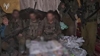 תיעוד מפשיטת לוחמי חטיבת 'יפתח' על כספות כספי טרור של החמאס