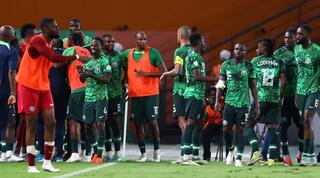 שחקני ניגריה חוגגים