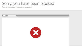 Blocked to Israelis. Gab