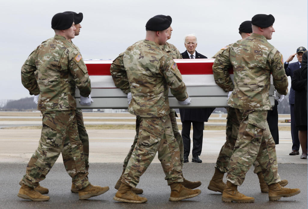 U.S. President Joe Biden pays respect to U.S. servicemen killed in pro-Iran militia strike 