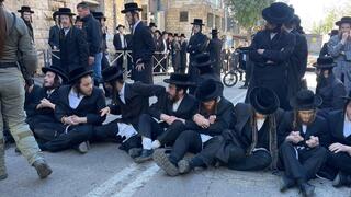 מחאת חרדים בירושלים